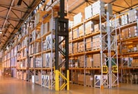 Adjustable beam pallet racking at Miele Abingdon oxfordshire uk